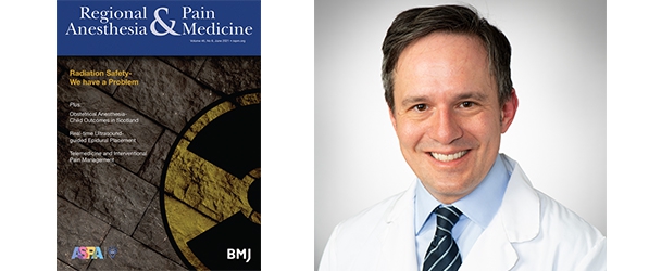 "A headshot of Doctor Brancolini next to the RAPM journal cover page"