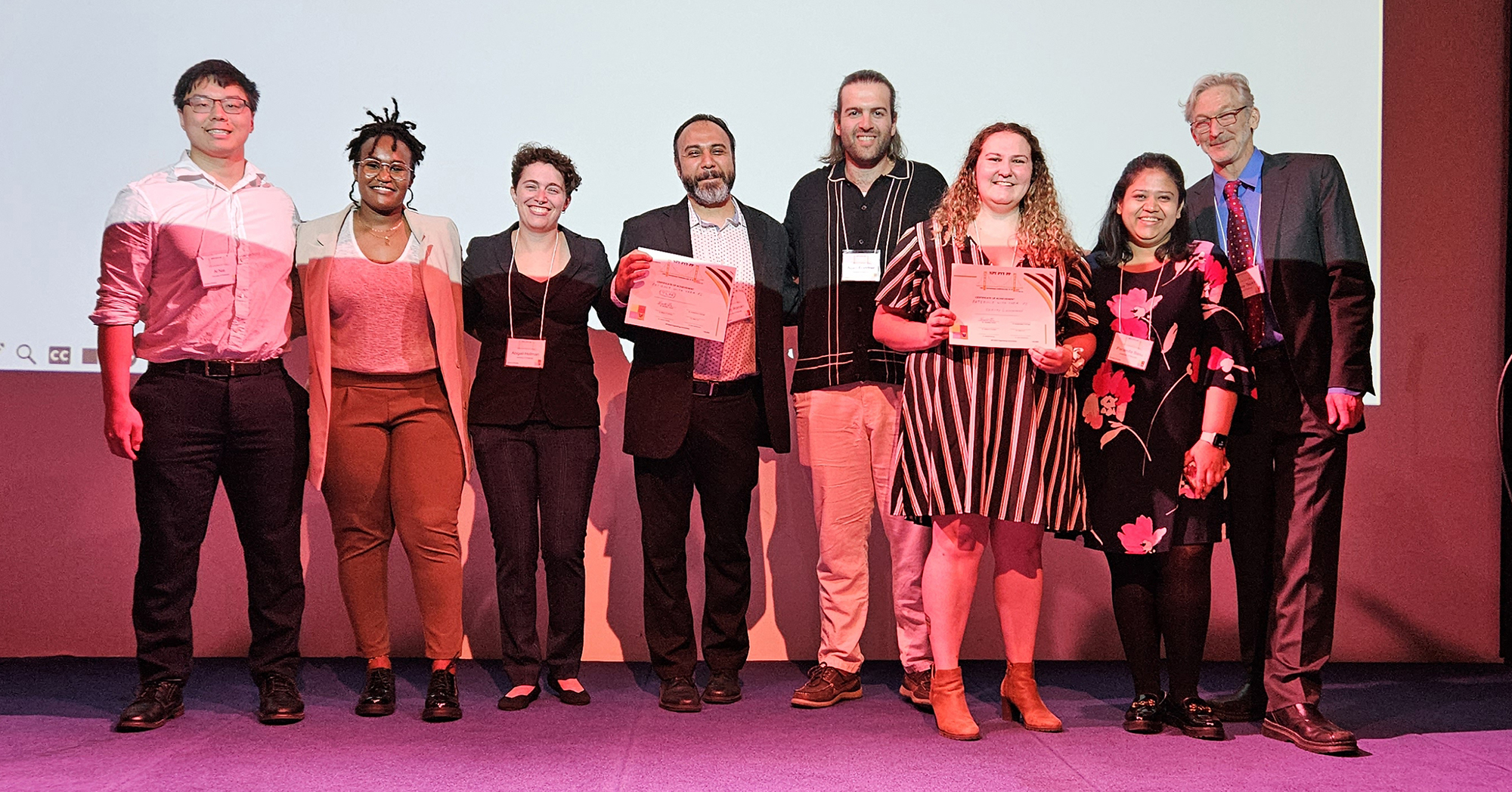 The Taylor Lab team, who were instrumental in organizing and executing the 2023 NPY Meeting. L to R: Al Nie, Nina Gakii, Abby Hellman, Kenny Roman, Adam Brander, Sydney Lamerand, Paramita Basu, Brad Taylor