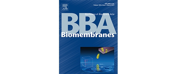 "BBA Biomembranes journal cover"