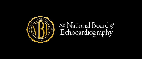 "Logo for the National Board of Echocardiography"