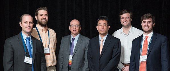 "The research team posing for a photo"