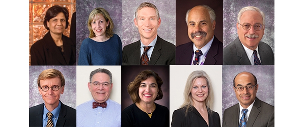 "Headshots of the ten anesthesiologists mentioned in the article"
