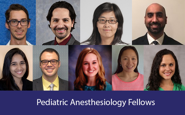 "Headshots of the Pediatric Anesthesiology Fellows"