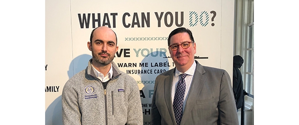 "Doctor Carullo poses with Pittsburgh Mayor Bill Peduto"