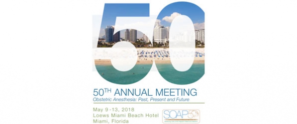 "Graphic for the fiftieth annual meeting for SOAP"