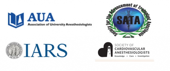 "A graphic of the logos of the AUA, IARS, SATA, and SCA"