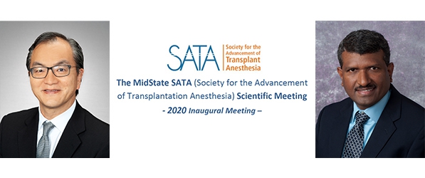 "Headshots of Doctors Sakai and Subramaniam with the logo for SATA"
