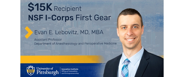 "A graphic with a headshot congratulating Doctor Lebovitz"