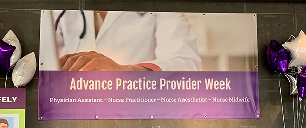 "A banner for Advance Practice Provider Week"
