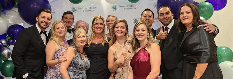 "Award winner Dr. Wende Goncz with fellow UPMC Passavant clinicians and staff at the Legacy of Caring Gala"
