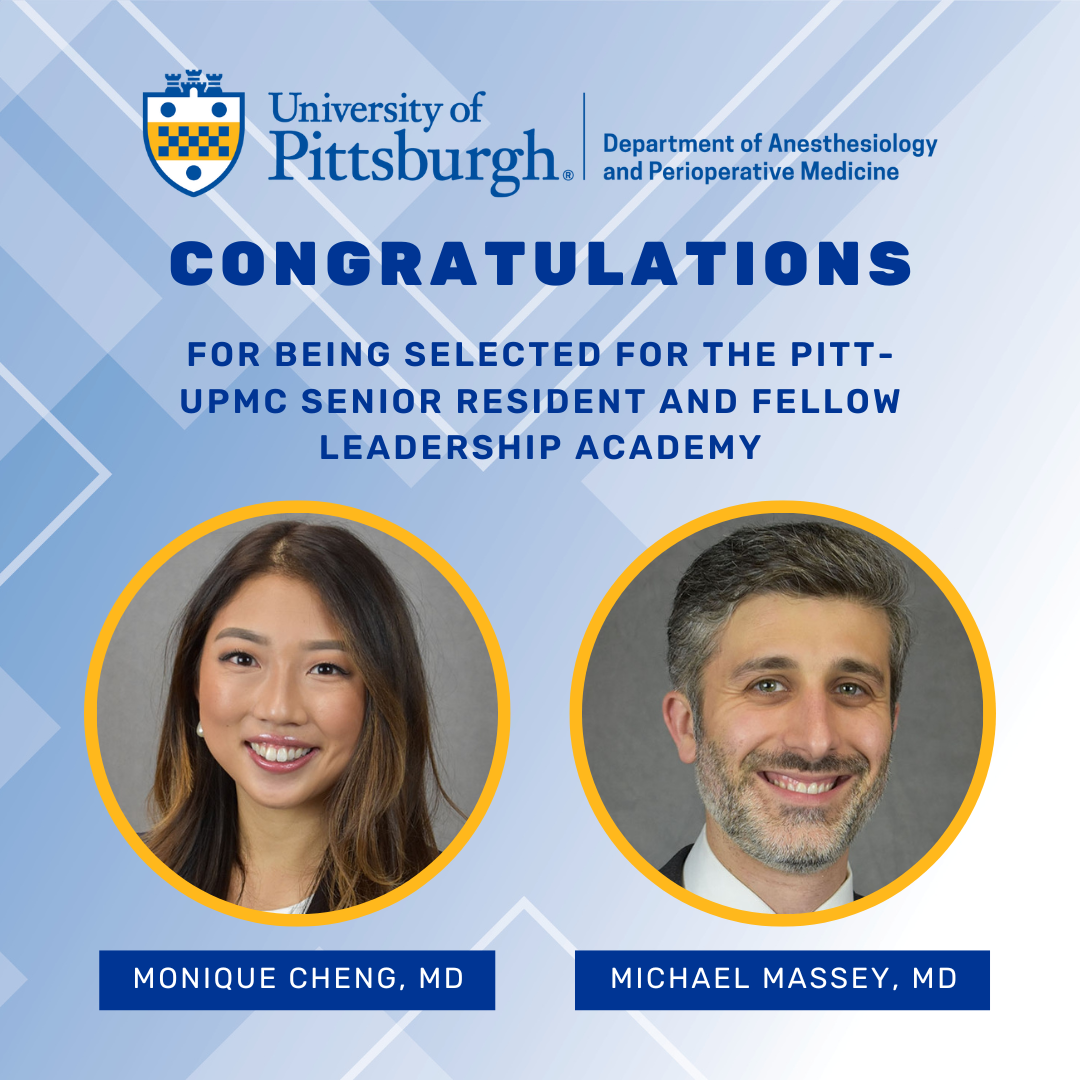 "A congratulatory graphic with headshots of Doctors Cheng and Massey"