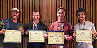 Drs. Aaron Tarnasky, Dylan Bard, Wesley Ramirez, and John Driggers 