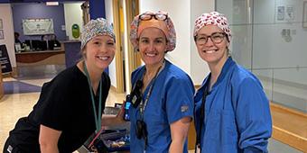 a trio of CRNAs from UPMC Children's Hospital of Pittsburgh