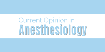 Current Opinion in Anesthesiology logo