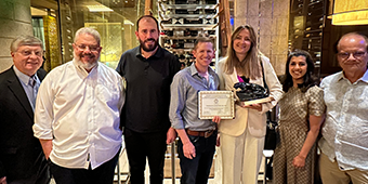 Drs. Charles Boucek, Fernando Melean, Sean DeChancie, William Scott Jones, Yaroslava Longhitano, Aisha Ullah, and Raymond Planinsic (Professor, Chief of Transplantation Anesthesiology, UPMC Presbyterian, and Director of the UPMC Hepatic Transplantation Anesthesiology Fellowship)