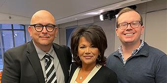 Marc Wicker, Lane Sasala, and Toni Orsino