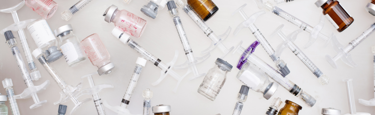 syringes and vials